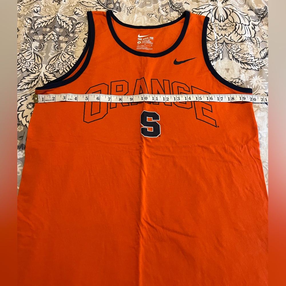 Nike Syracuse Tank Top Men’s Medium Orange SU shirt - Picture 4 of 6